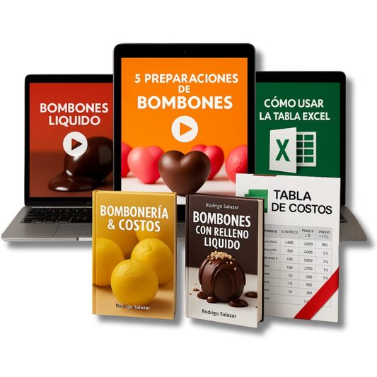 CURSO DE BOMBONERIA ( 3 VIDEOS EXPLICATIVO + 2 EBOOK DESCARGABLES + PLANTILLA DE COSTO )